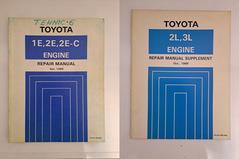 Lot 9 manuale reparatie auto TOYOTA in limba engleza,